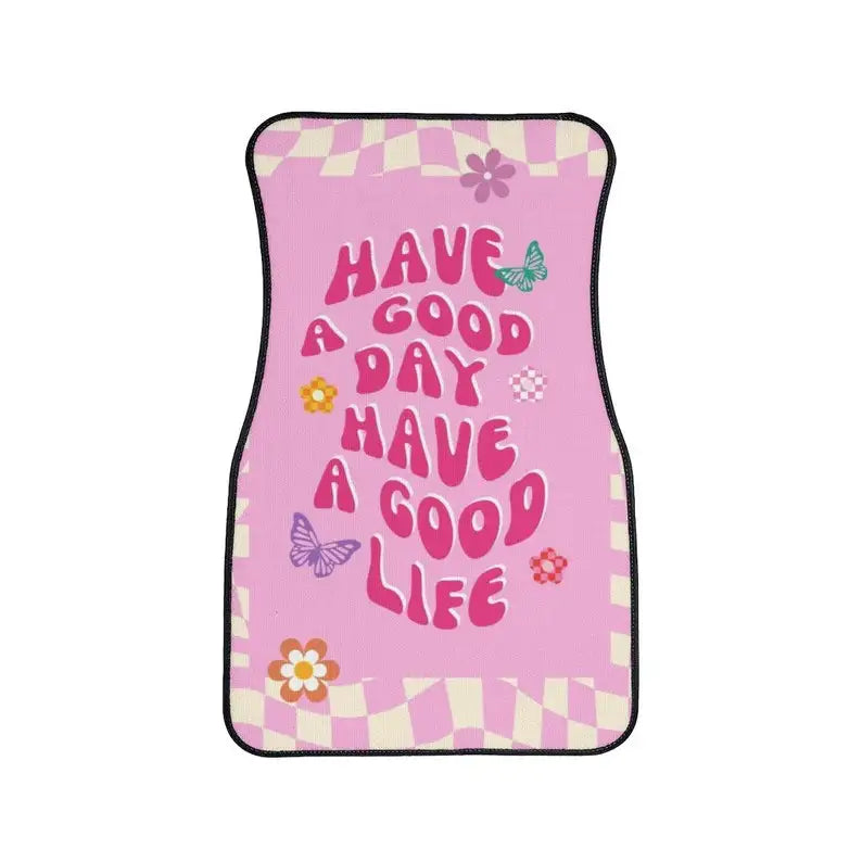 Boho Car Floor Mats, Aesthetic Y2K Groovy Car Floor Mats,Y2K Retro Car Accessories, Cute Car accessories for women,Cute car deco